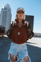 Load image into Gallery viewer, Carhartt 1/2 Zip Flannel