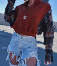 Load image into Gallery viewer, Carhartt 1/2 Zip Flannel