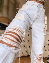 Load image into Gallery viewer, Custom Light Wash Denim