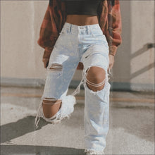 Load image into Gallery viewer, Splattered Express jeans (Size 2)