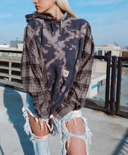 Load image into Gallery viewer, Carhartt Bleached Hoodie Flannel
