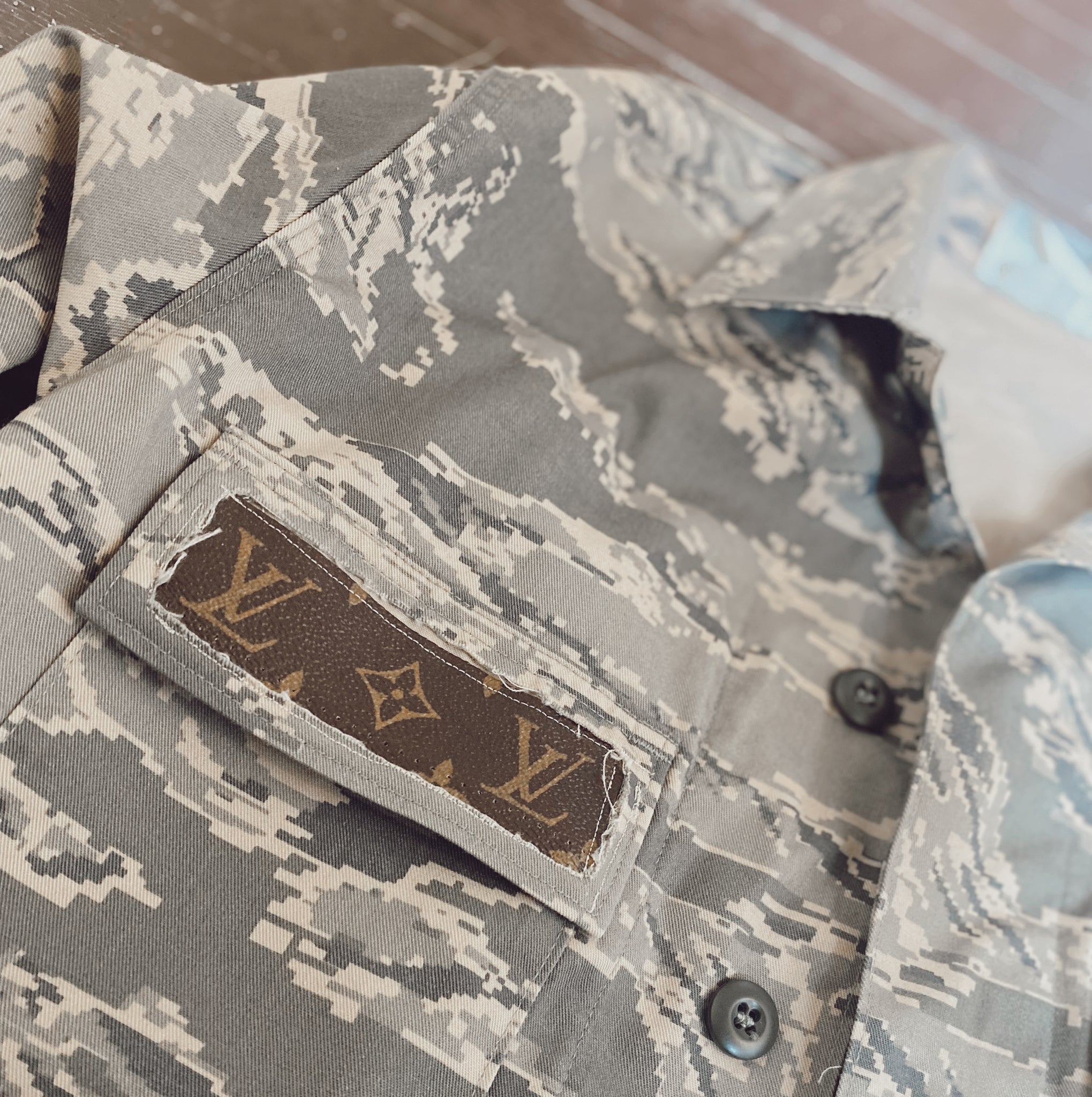 LV Crop Army Jacket – Mad Made Denim