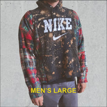 Load image into Gallery viewer, Bleached Nike Flannel Hoodie
